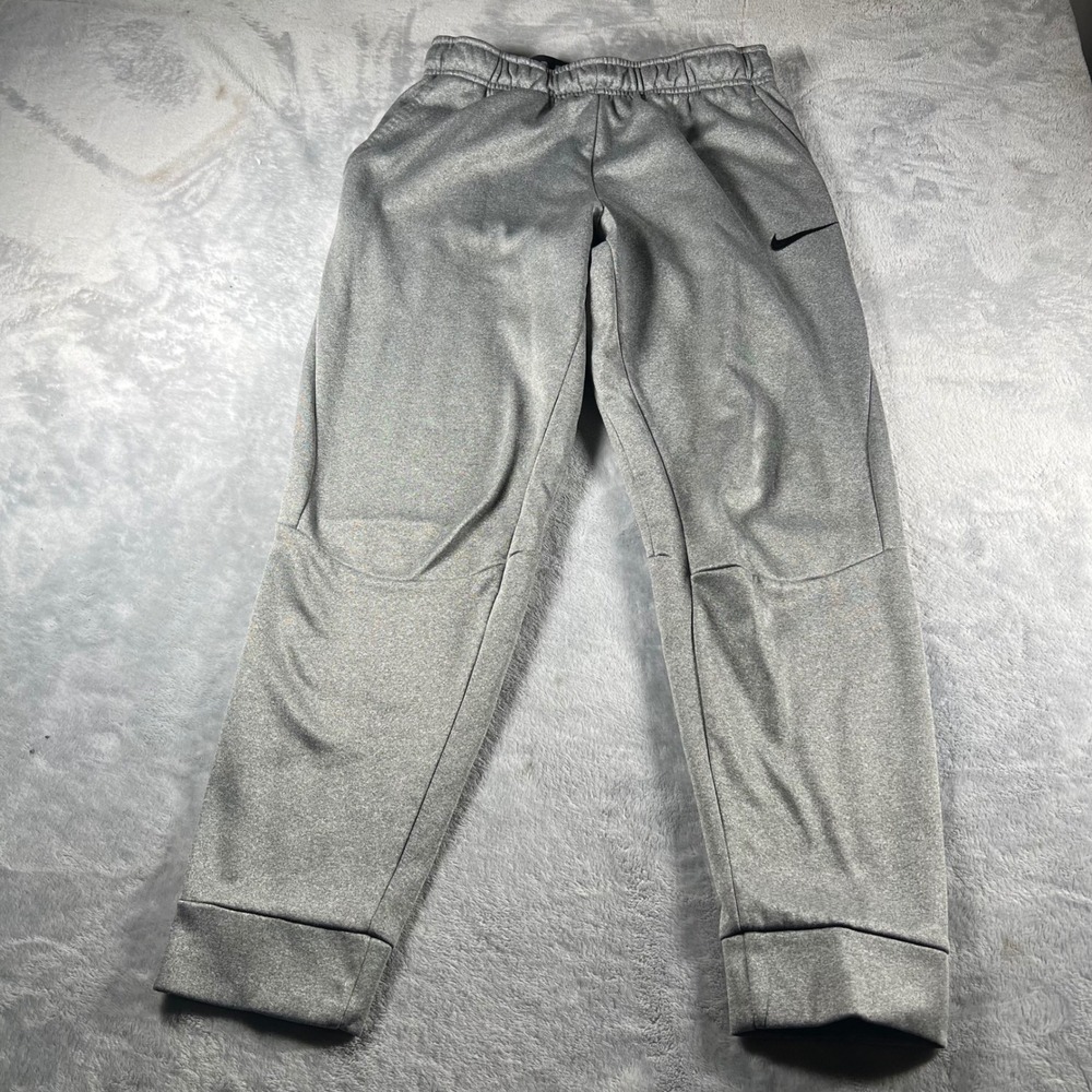 Nike Dri-FIT Training Pants Mens Small Gray Athletic Gym Workout Joggers
